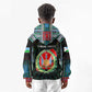 Personalized Djibouti Roots Kid Hoodie African Pride in Fingerprint and Tribal Colors