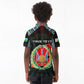 Personalized Djibouti Roots Kid Polo Shirt African Pride in Fingerprint and Tribal Colors