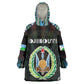 Personalized Djibouti Roots Kid Wearable Blanket Hoodie African Pride in Fingerprint and Tribal Colors