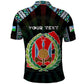 Personalized Djibouti Roots Polo Shirt African Pride in Fingerprint and Tribal Colors