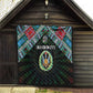 Djibouti Roots Quilt African Pride in Fingerprint and Tribal Colors