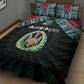 Djibouti Roots Quilt Bed Set African Pride in Fingerprint and Tribal Colors