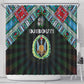 Djibouti Roots Shower Curtain African Pride in Fingerprint and Tribal Colors