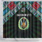 Djibouti Roots Shower Curtain African Pride in Fingerprint and Tribal Colors