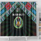 Djibouti Roots Shower Curtain African Pride in Fingerprint and Tribal Colors