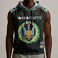 Personalized Djibouti Roots Sleeveless Hoodie African Pride in Fingerprint and Tribal Colors - African Pride