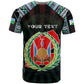 Personalized Djibouti Roots T shirt African Pride in Fingerprint and Tribal Colors