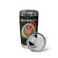 Djibouti Roots Tumbler Cup African Pride in Fingerprint and Tribal Colors