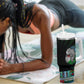 Djibouti Roots Tumbler With Handle African Pride in Fingerprint and Tribal Colors