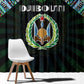 Djibouti Roots Window Curtain African Pride in Fingerprint and Tribal Colors