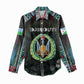 Personalized Djibouti Roots Women Casual Shirt African Pride in Fingerprint and Tribal Colors