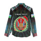 Personalized Djibouti Roots Women Casual Shirt African Pride in Fingerprint and Tribal Colors