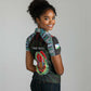 Personalized Djibouti Roots Women Polo Shirt African Pride in Fingerprint and Tribal Colors