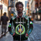 Personalized Djibouti Roots Zip Hoodie African Pride in Fingerprint and Tribal Colors