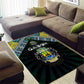 Gabon Roots Area Rug African Pride in Fingerprint and Tribal Colors