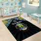 Gabon Roots Area Rug African Pride in Fingerprint and Tribal Colors