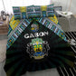 Gabon Roots Bedding Set African Pride in Fingerprint and Tribal Colors
