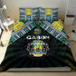 Gabon Roots Bedding Set African Pride in Fingerprint and Tribal Colors