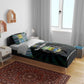 Gabon Roots Bedding Set African Pride in Fingerprint and Tribal Colors