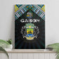 Gabon Roots Canvas Wall Art African Pride in Fingerprint and Tribal Colors