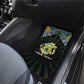 Gabon Roots Car Mats African Pride in Fingerprint and Tribal Colors