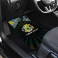Gabon Roots Car Mats African Pride in Fingerprint and Tribal Colors