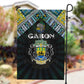Gabon Roots Garden Flag African Pride in Fingerprint and Tribal Colors