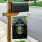 Gabon Roots Garden Flag African Pride in Fingerprint and Tribal Colors