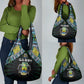 Gabon Roots Grocery Bag African Pride in Fingerprint and Tribal Colors