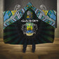 Gabon Roots Hooded Blanket African Pride in Fingerprint and Tribal Colors