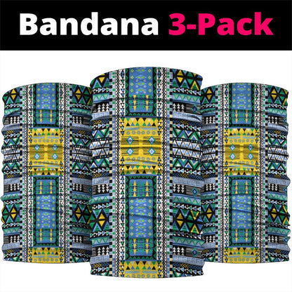 Gabon Roots Neck Gaiter African Pride in Fingerprint and Tribal Colors - African Pride