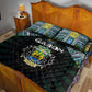 Gabon Roots Quilt Bed Set African Pride in Fingerprint and Tribal Colors