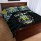 Gabon Roots Quilt Bed Set African Pride in Fingerprint and Tribal Colors