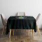 Gabon Roots Tablecloth African Pride in Fingerprint and Tribal Colors