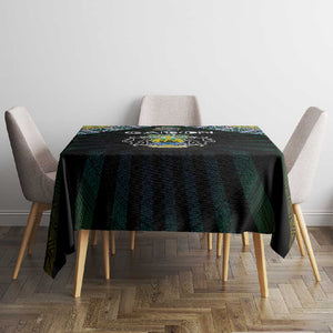 Gabon Roots Tablecloth African Pride in Fingerprint and Tribal Colors