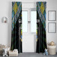 Gabon Roots Window Curtain African Pride in Fingerprint and Tribal Colors