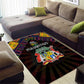 Mauritius Roots Area Rug African Pride in Fingerprint and Tribal Colors