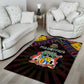 Mauritius Roots Area Rug African Pride in Fingerprint and Tribal Colors