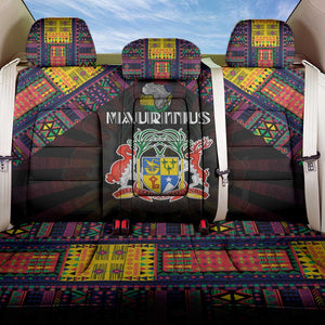 Mauritius Roots Back Car Seat Cover African Pride in Fingerprint and Tribal Colors