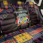 Mauritius Roots Back Car Seat Cover African Pride in Fingerprint and Tribal Colors