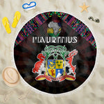 Mauritius Roots Beach Blanket African Pride in Fingerprint and Tribal Colors