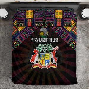 Mauritius Roots Bedding Set African Pride in Fingerprint and Tribal Colors