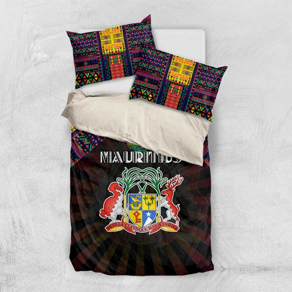 Mauritius Roots Bedding Set African Pride in Fingerprint and Tribal Colors