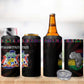 Mauritius Roots 4 in 1 Can Cooler Tumbler African Pride in Fingerprint and Tribal Colors