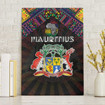 Mauritius Roots Canvas Wall Art African Pride in Fingerprint and Tribal Colors