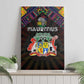 Mauritius Roots Canvas Wall Art African Pride in Fingerprint and Tribal Colors