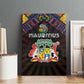 Mauritius Roots Canvas Wall Art African Pride in Fingerprint and Tribal Colors