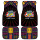 Mauritius Roots Car Mats African Pride in Fingerprint and Tribal Colors