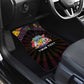 Mauritius Roots Car Mats African Pride in Fingerprint and Tribal Colors