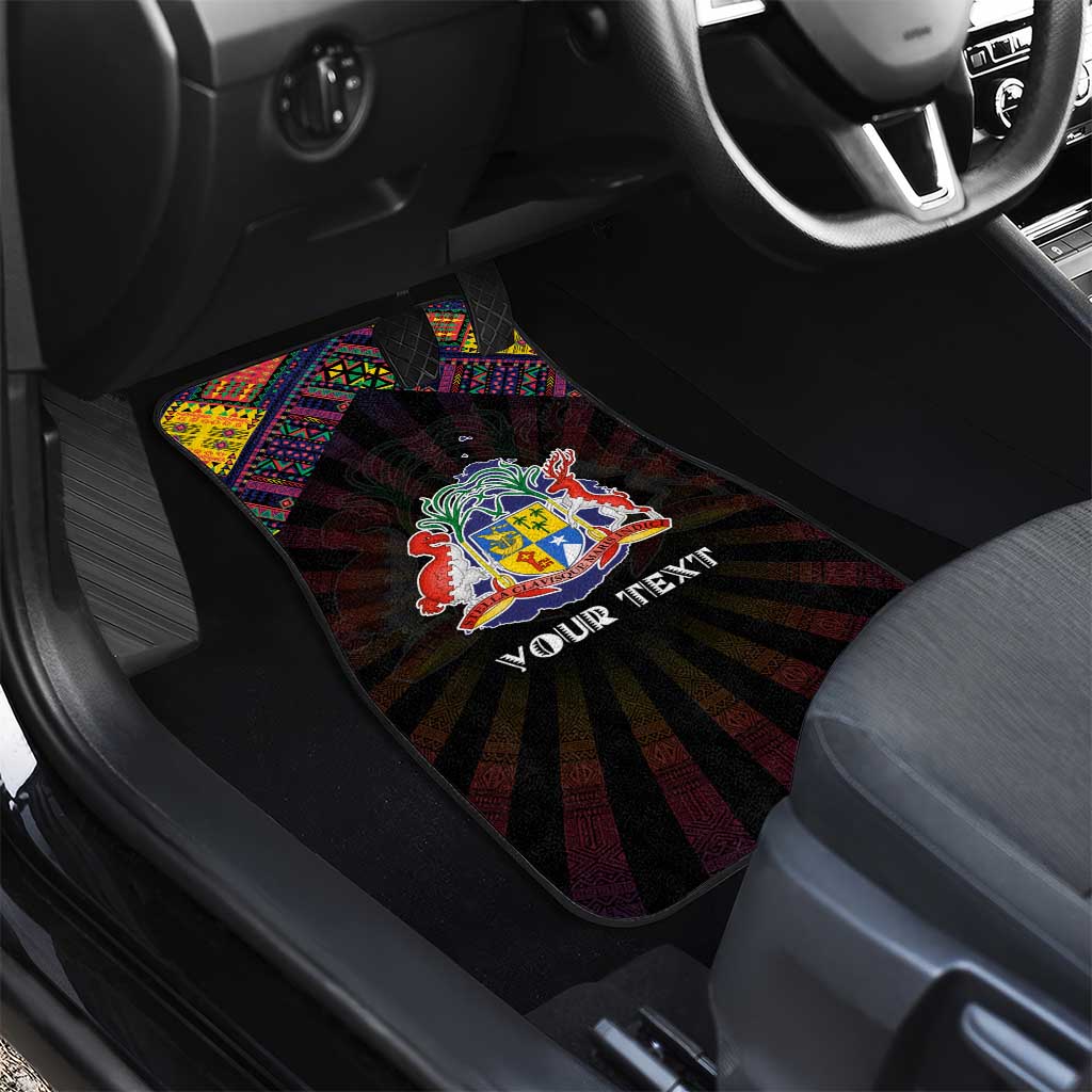 Mauritius Roots Car Mats African Pride in Fingerprint and Tribal Colors